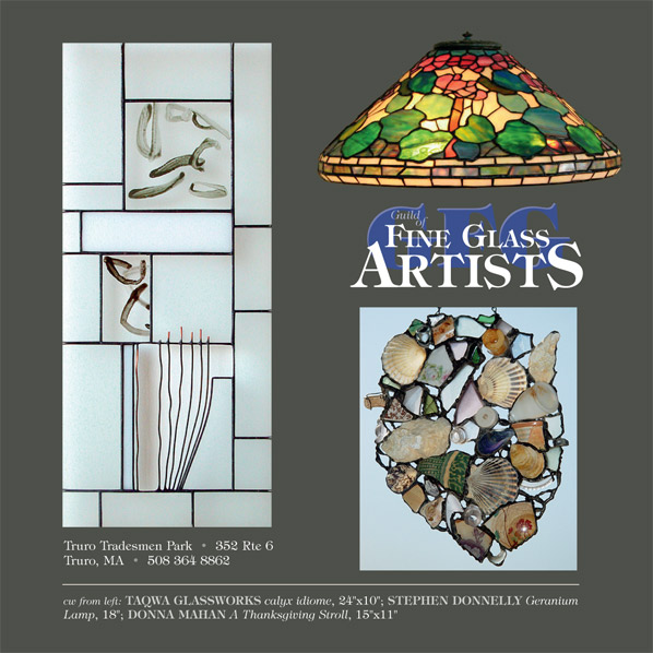 Taqwa Glassworks, Stephen Donnely, Donna Mahan, at Guild of Fine Glass Artists, Truro, MA