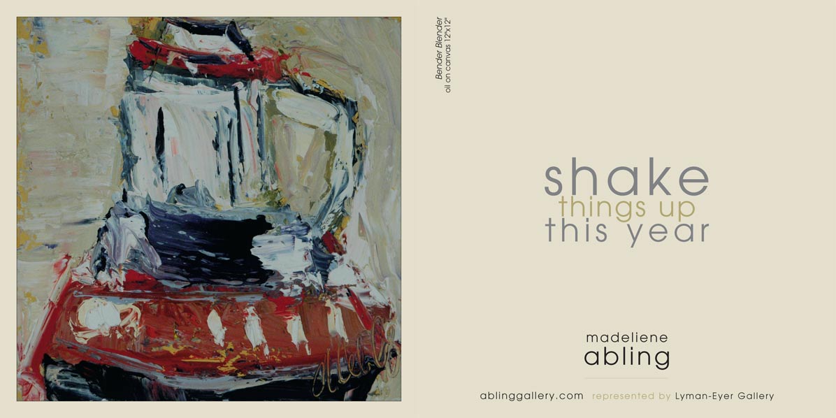 shake things up this year, Madeliene Abling painting Bender Blender