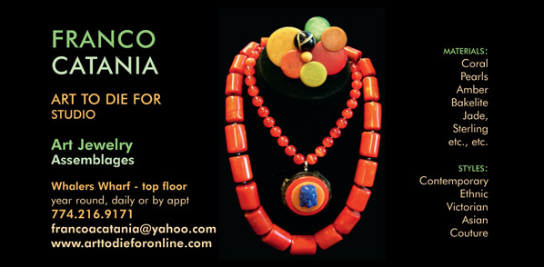 ad for Franco Catania with links to their website and email