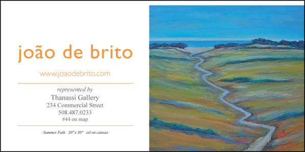ad for Joao de Brito with link to the artist's website