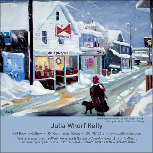 ad for Julia Whorf Kelly with link to Gail Browne Gallery website