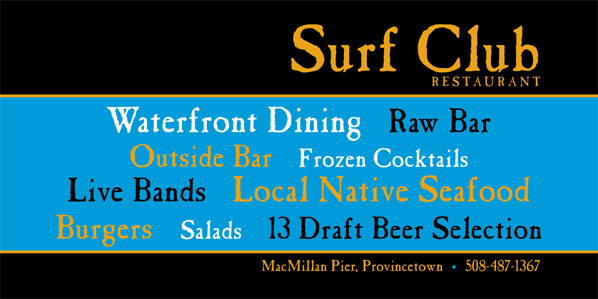 ad for Surf Club Restaurant