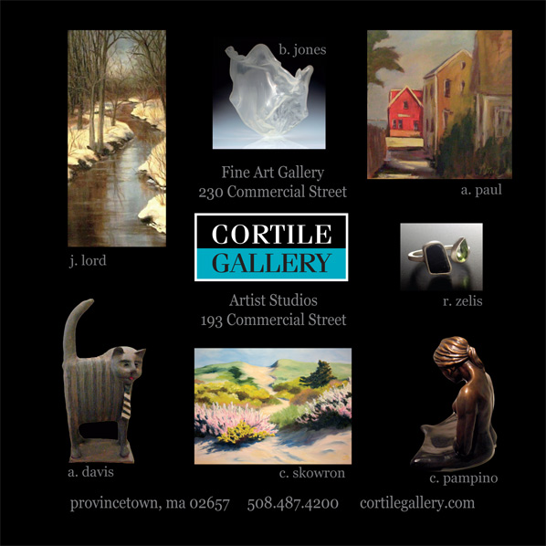 Cortile Gallery ad with link to their website
